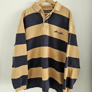Vintage Pelle Pelle Polo Sweatshirt Mens Large Stripe 90s